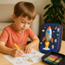 Estojo Escolar Infantil 3D em EVA com 3 Divisórias – Estampa em Alto-Relevo, Espaçoso e Resistente