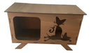 Banheiro Para Gato Em Fechado Decorativo Madeira