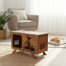 Banheiro Para Gato Em Fechado Decorativo Madeira