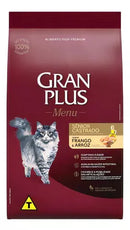Ração Gran Plus Castrados para Gatos Adultos, diversos sabores