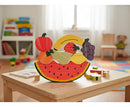 Melancia De Madeira Com Frutas Brinquedo Educativo