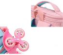 Mochila Escolar Infantil com Rodinhas para Meninos & Meninas – Estampa Cartoon, Nylon Resistente, Ideal para Meninos e Meninas