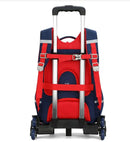 Mochila Escolar com Rodinhas Unissex 16” – Resistente em Oxford, Ideal para Ensino Fundamental e Viagens