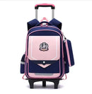 Mochila Escolar Infantil com Rodinhas para Meninos 16” – Material Oxford Resistente, com Haste Retrátil, Ideal para Escola e Viagens