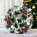Guirlanda de Natal para Porta de Entrada – Decoração Vermelha e Dourada para Janelas, Paredes e Portas, Enfeite de Natal