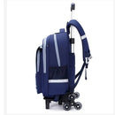 Mochila Escolar Infantil com Rodinhas para Meninos 16” – Material Oxford Resistente, com Haste Retrátil, Ideal para Escola e Viagens