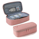 Estojo de Armazenamento para Canetas – Estojo de Lápis 2 Camadas com Grande Capacidade para Maquiagem e Material Escolar