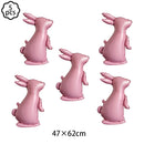 Balão de Coelho de Páscoa em Pé – Balão Decorativo de Alumínio para Festa