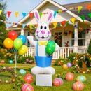 Coelho Inflável de Páscoa 1,8m com LED – Decoração Gigante para Jardim