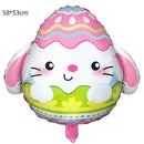 Balão de Coelho de Páscoa em Pé – Balão Decorativo de Alumínio para Festa