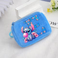Estojo Stitch Disney Azul com Inicial Personalizável – Estojo Infantil Escolar