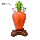 Balão de Coelho de Páscoa em Pé – Balão Decorativo de Alumínio para Festa