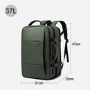 Mochila Masculina Expansível Impermeável até 17,3” – Grande Capacidade 37–45L, Ideal para Trabalho, Viagem e Uso Diário