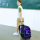 Kit Mochila Escolar Infantil Masculina com Rodinhas 3 em 1 – Tema Game Console, com Lancheira e Estojo
