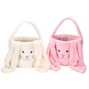 Cesto Organizador de Páscoa com Coelho de Pelúcia – Grande Capacidade
