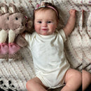 Bebê Reborn de Silicone Inteiriço 50cm – Boneca Realista à Prova d’Água com Acessórios