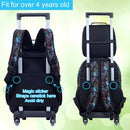 Kit Mochila Escolar Infantil Masculina com Rodinhas 3 em 1 – Tema Game Console, com Lancheira e Estojo