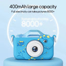 Mini câmera digital para crianças, 1080p HD, 8x Zoom, câmera dupla, meninos e meninas, presentes de aniversário, brinquedo de fotografia ao ar livre