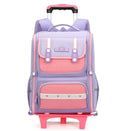 Mochila Escolar com Rodinhas Unissex 16” – Resistente em Oxford, Ideal para Ensino Fundamental e Viagens