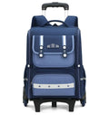 Mochila Escolar com Rodinhas Unissex 16” – Resistente em Oxford, Ideal para Ensino Fundamental e Viagens