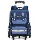 Mochila Escolar com Rodinhas Unissex 16” – Resistente em Oxford, Ideal para Ensino Fundamental e Viagens