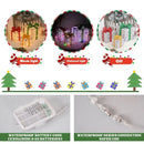 Caixa de presente de Natal / Decoração de Natal /  Decoração interna e externa / Conjunto 3pcs
