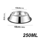 Tigela de Aço Inoxidável Antiderrapante para Pets – 6 Tamanhos, Resistente e Fácil de Limpar