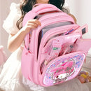 Mochila Infantil Sanrio Kuromi, My Melody ou Cinnamoroll – Escolar Grande Capacidade em Poliéster