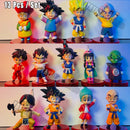 Dragon Ball Z Super Saiyan Son Goku Anime Figura Son Gohan Vegeta Broly Piccolo Majin Buu Conjunto Estatueta de Ação Modelo Presentes Brinquedo