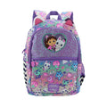 Mochila Infantil Feminina Gabby’s Dollhouse – Escolar Leve e Brilhante 16”