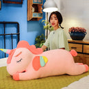 Brinquedo de pelúcia bonito pônei para namorada, arco-íris, anjo, unicórnio, coração, simulação de boneca, travesseiro recheado, presente de aniversário para namorada