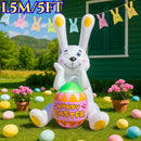 Coelho Inflável de Páscoa 1,5m para Jardim e Decoração