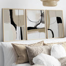 Quadro de Parede com Linhas de Arte Abstrato, Pinturas de Lona, Cartazes, Impressões, Casa, Quarto, Decoração