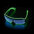 Óculos LED brilhantes com Neon Luminoso, Óculos de Brilho, Material para Festa, Novo