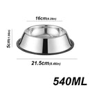 Tigela de Aço Inoxidável Antiderrapante para Pets – 6 Tamanhos, Resistente e Fácil de Limpar