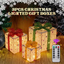 Caixa de presente de Natal / Decoração de Natal /  Decoração interna e externa / Conjunto 3pcs