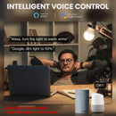 Lâmpada LED, Lâmpada E27, WiFi, Bluetooth, 2700-6500k, RGB, Aplicativo inteligente, Voz com Alexa, Google Home