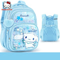 Mochila Infantil Sanrio Kuromi, My Melody ou Cinnamoroll – Escolar Grande Capacidade em Poliéster