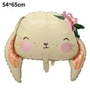 Balão de Coelho de Páscoa em Pé – Balão Decorativo de Alumínio para Festa