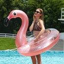 Flutuadores Infláveis de Flamingo para Adultos, Brinquedos de Praia de Verão, Anel de Natação para Crianças, Flutuadores de Piscina