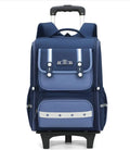 Mochila Escolar com Rodinhas Unissex 16” – Resistente em Oxford, Ideal para Ensino Fundamental e Viagens