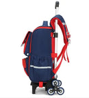 Mochila Escolar com Rodinhas Unissex 16” – Resistente em Oxford, Ideal para Ensino Fundamental e Viagens