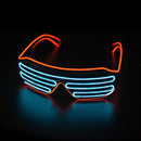 Óculos LED brilhantes com Neon Luminoso, Óculos de Brilho, Material para Festa, Novo