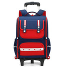 Mochila Escolar com Rodinhas Unissex 16” – Resistente em Oxford, Ideal para Ensino Fundamental e Viagens