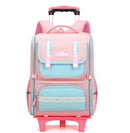 Mochila Escolar com Rodinhas Unissex 16” – Resistente em Oxford, Ideal para Ensino Fundamental e Viagens