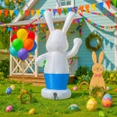 Coelho Inflável de Páscoa 1,8m com LED – Decoração Gigante para Jardim