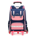Mochila Escolar com Rodinhas Unissex 16” – Resistente em Oxford, Ideal para Ensino Fundamental e Viagens