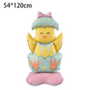 Balão de Coelho de Páscoa em Pé – Balão Decorativo de Alumínio para Festa