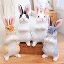 Coelhos De Pelúcia 1pc Aleatoriamente, Realista Bonito, Lifelike Animal Foto Adereços Coelho Simulação Brinquedo Modelo Presente De Aniversário