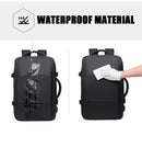 Mochila Masculina Expansível Impermeável até 17,3” – Grande Capacidade 37–45L, Ideal para Trabalho, Viagem e Uso Diário